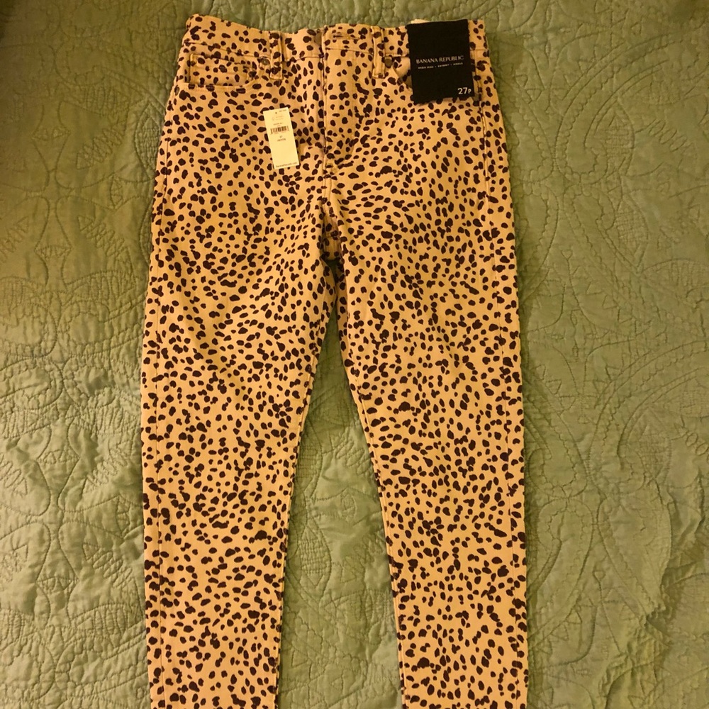 Banana Republic Leopard Skinny Pants